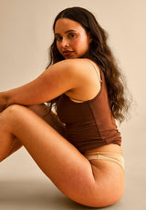 JBS of Denmark Top Wide Straps - Brown