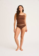 JBS of Denmark Top Narrow Strap - Brown