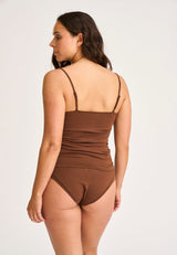 JBS of Denmark Top Narrow Strap - Brown