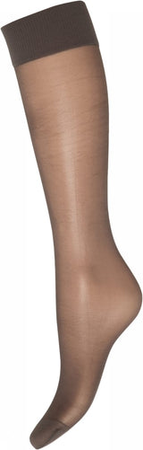 Decoy 2 pack Knee High Silklook 20 Denier - Brown