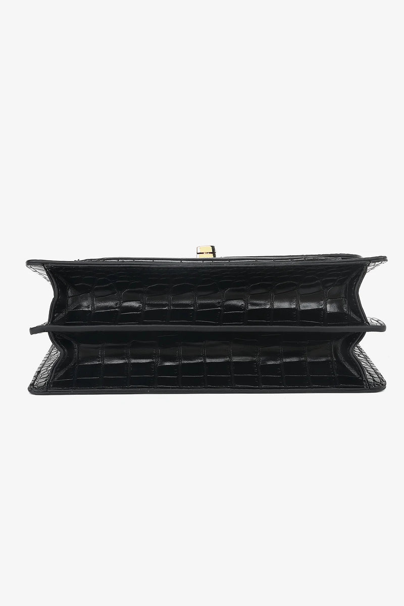 Noella Gigi Bag -  Black Croc