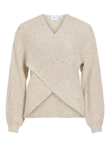 Vila Sulvana Rev V-Neck L/S Knit Top