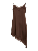 Vila Lacey Strap Dress - Coffee Bean