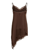 Vila Lacey Strap Dress - Coffee Bean