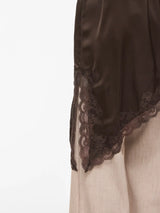 Vila Lacey Strap Dress - Coffee Bean