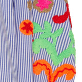 Marta Joelle Shirt - Blue Denim Stripe