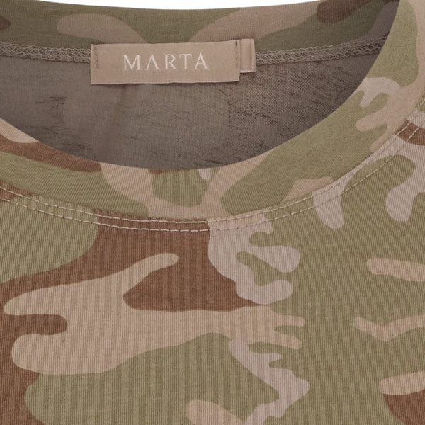 Marta Estrid Tee - green Camo