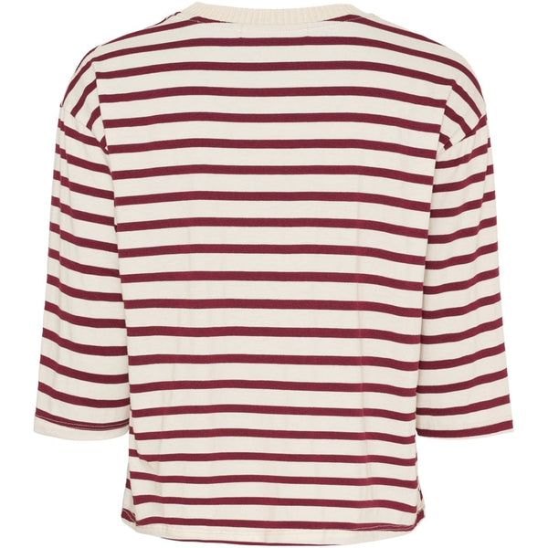 Marta Brooklyn Tee - Beige/Bordeaux