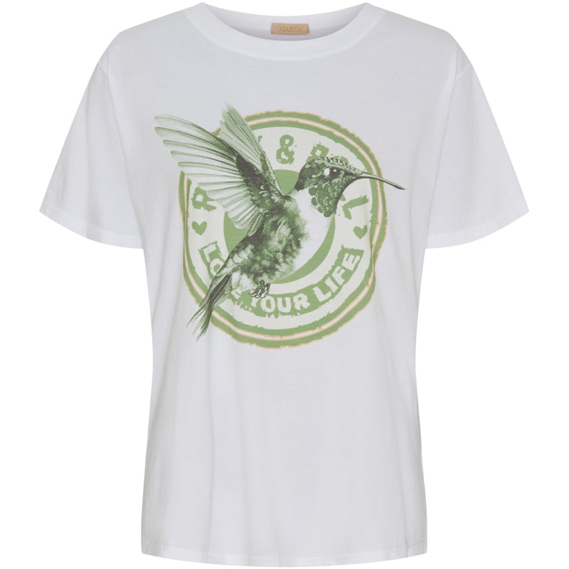 Marta Inge Tee - White/Millitary