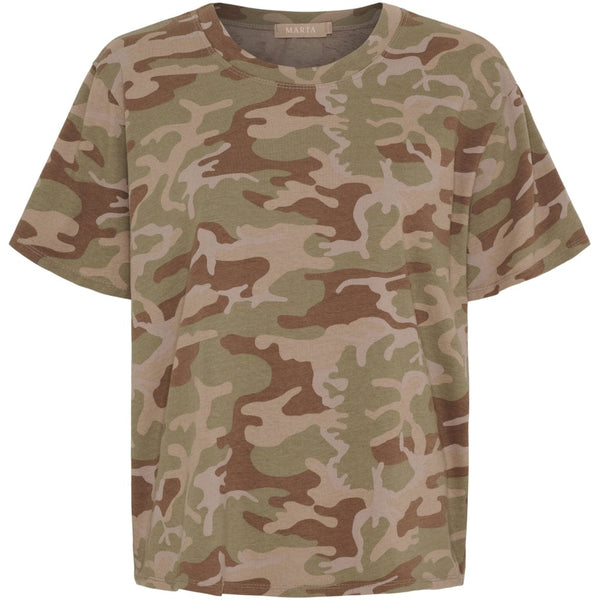 Marta Estrid Tee - green Camo