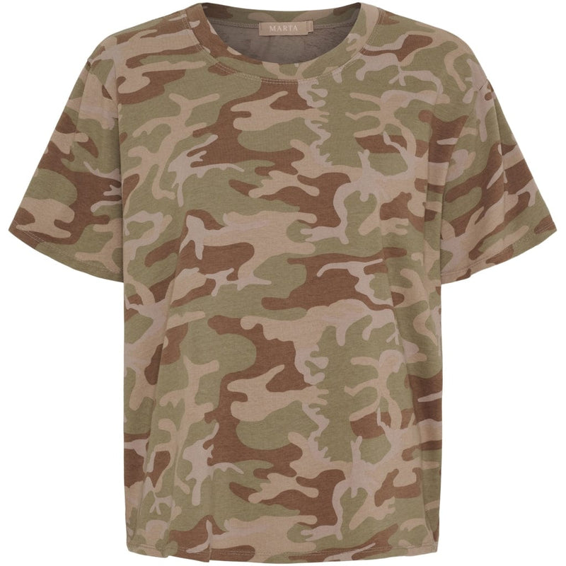 Marta Estrid Tee - green Camo