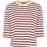 Marta Brooklyn Tee - Beige/Bordeaux