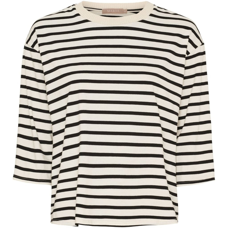 Marta Brooklyn Tee - Beige/Black