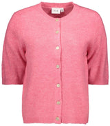 Vila Dainty O-neck 2/4 Knit Cardigan - Pink