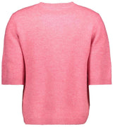 Vila Dainty O-neck 2/4 Knit Cardigan - Pink