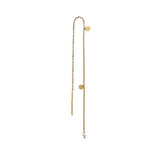 PRE ORDER Stine a Dangling Petit Coin And Stone Earring - White Pearl