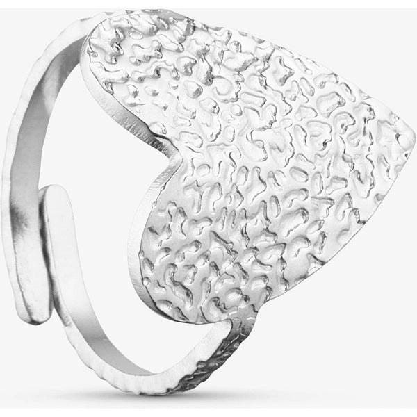 Wolff Jewelry Rustic Heart Ring - Silver