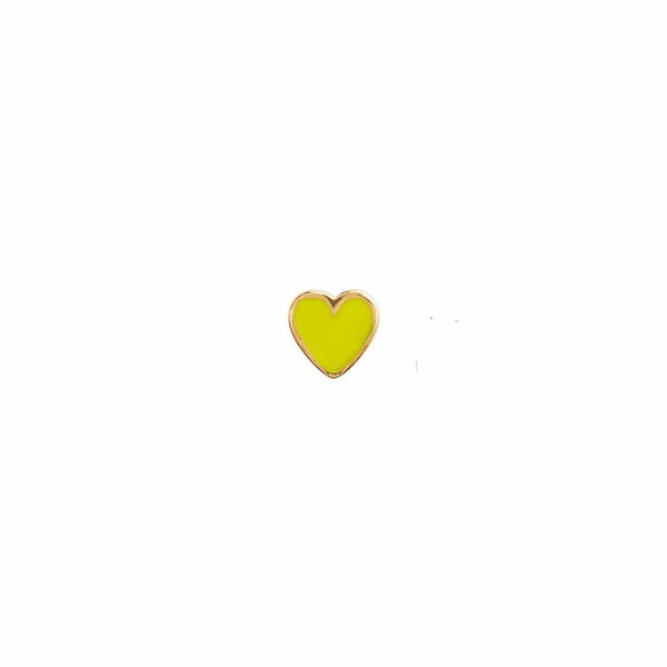 Stine a Petit Love Heart - Neon Yellow
