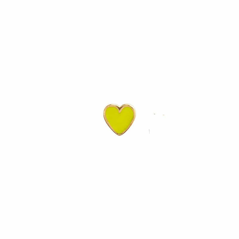 Stine a Petit Love Heart - Neon Yellow