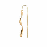 Stine A Long Twisted Hammered Earring Whith Chain