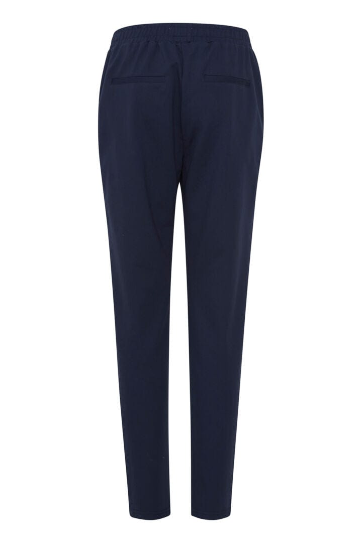 Pulz Kira High Waist Pant - Navy