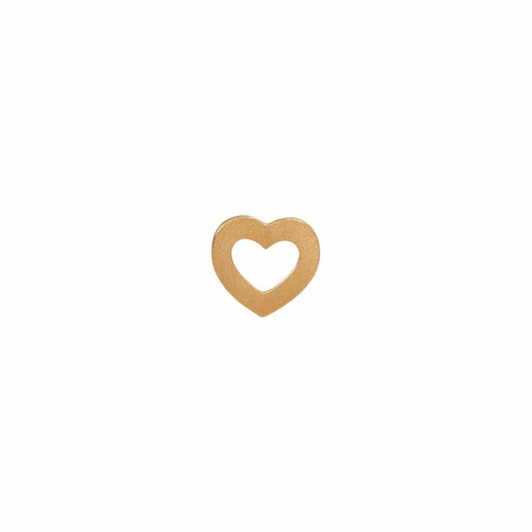 Stine a Petit Open Love Heart Earring - Gold