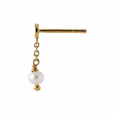 Stine A Tres Petit Etoile Earring White Pearl