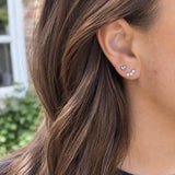 Wolff Three Crystal Earstud