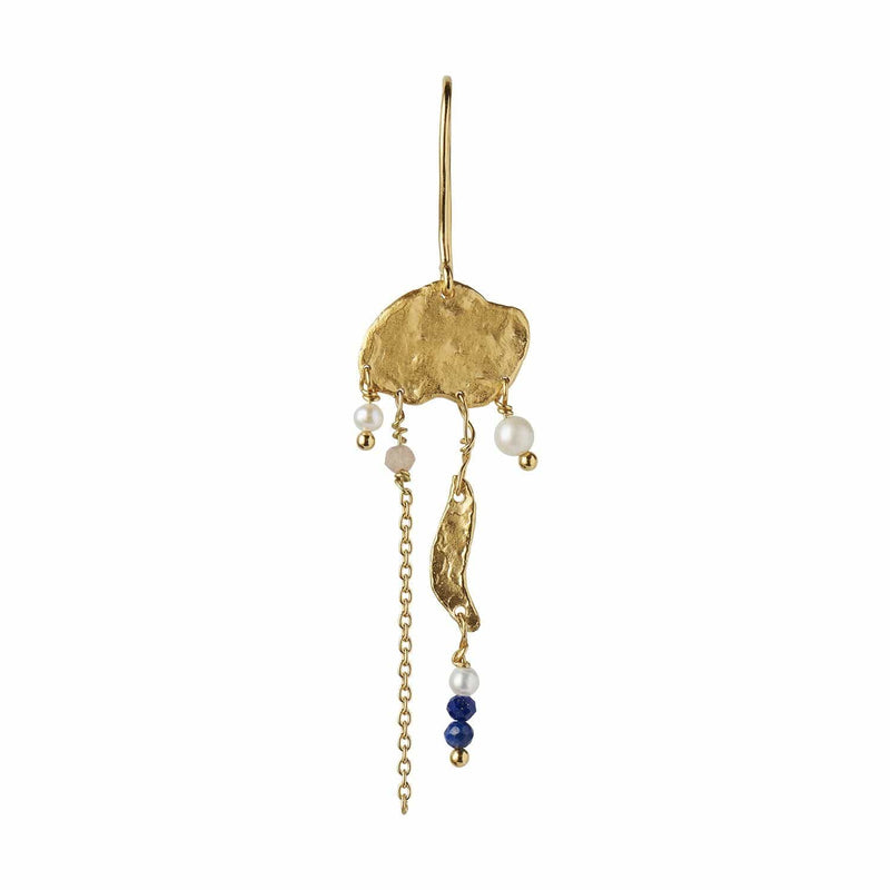 Stine A Long Gold Splash Earring - Chain & Color Pop