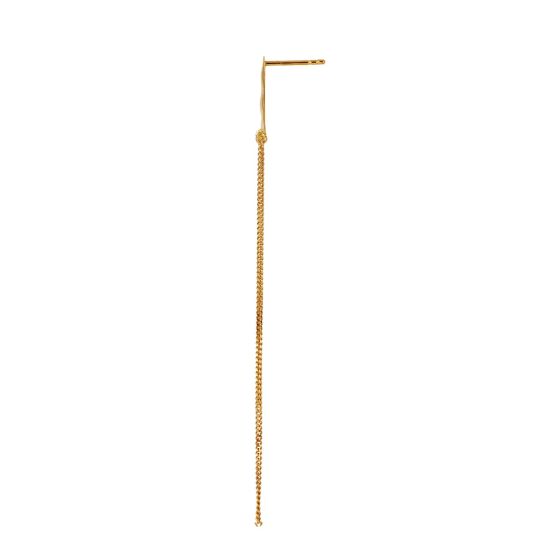 Stine A Bella Moon Earring With Long Chains - Gold