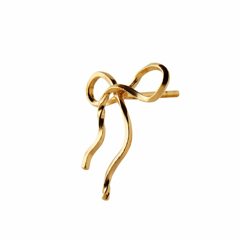 Stine A - Flow Bow Earring - gold