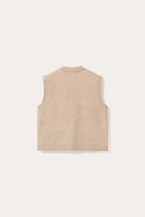 Noella N-Marilynn Knit Vest - Sand Melange