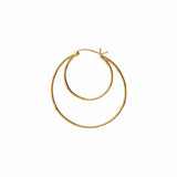 Stine a Double Creol Grande Eaaring - Gold
