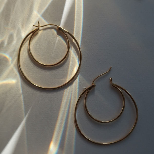 Stine a Double Creol Grande Eaaring - Gold