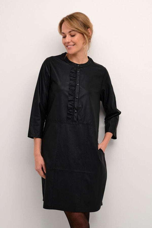 Culture Cassandra Frill Dress - Black