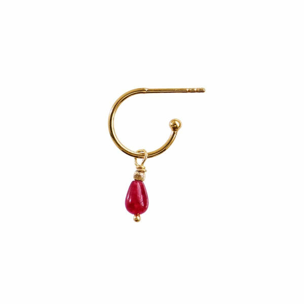 Stine a Love Drop Creol Earring - Single