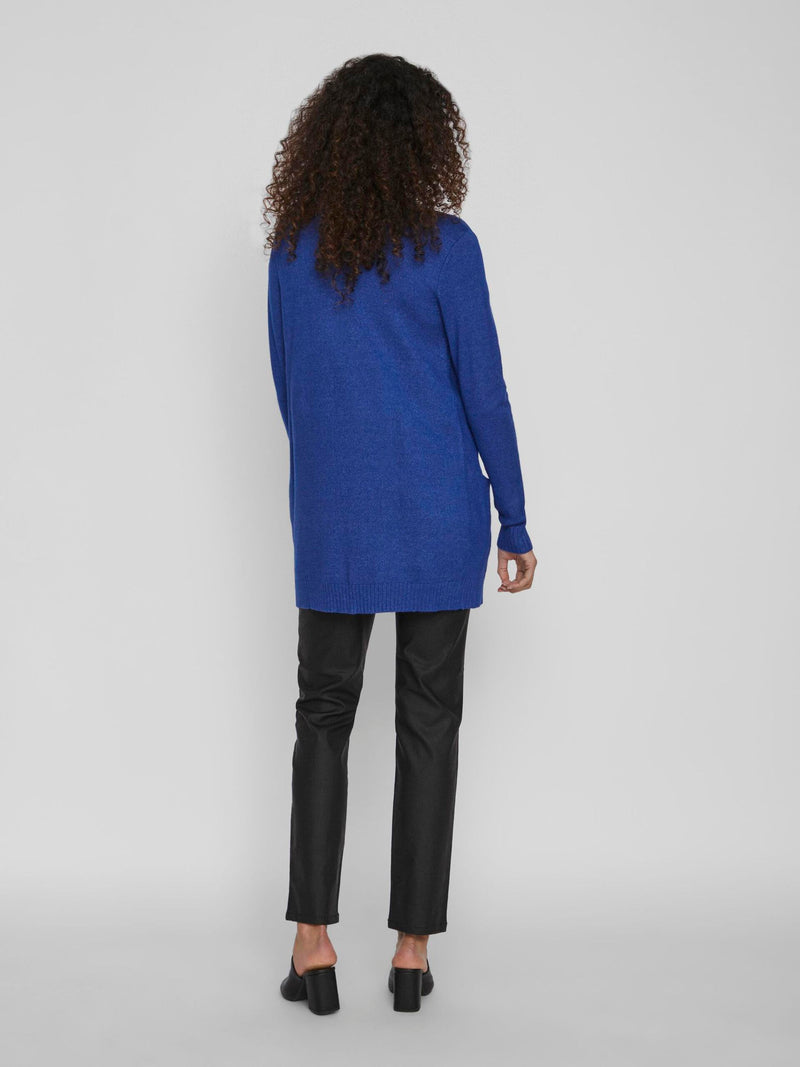 Vila Viril Open L/S Knit Cardigan - Maxarine Blue