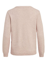 Vila O-neck Knit Top - Rose Misty