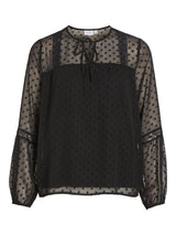 Vila Edee L/S Top - Black