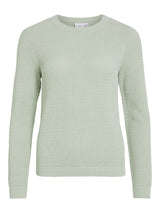 Vila Dalo O-Neck L/S Knit Top - Silt Green