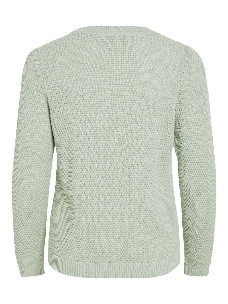 Vila Dalo O-Neck L/S Knit Top - Silt Green