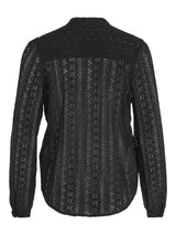 Vila Vichikka Lace L/S Shirt - Black