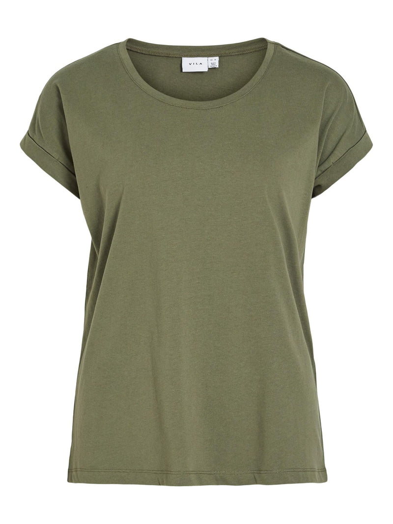 Vila Dreamers New Pure T-shirt - Dusty Olive