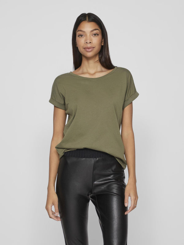 Vila Dreamers New Pure T-shirt - Dusty Olive