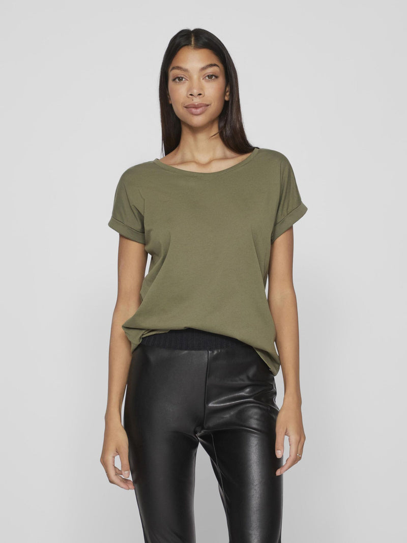 Vila Dreamers New Pure T-shirt - Dusty Olive