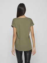 Vila Dreamers New Pure T-shirt - Dusty Olive