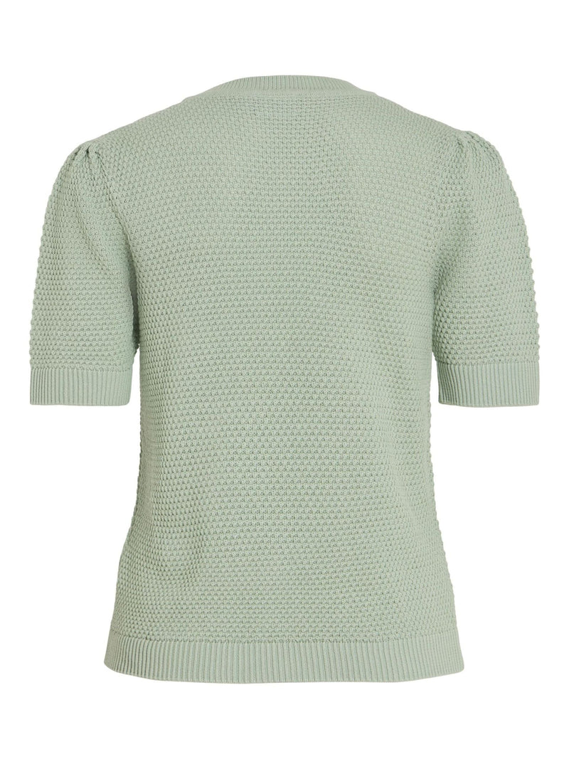 Vila Dalo O-Neck Knit Top - Silt Green