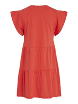 Vila Summer Dress - Poppy Red