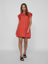 Vila Summer Dress - Poppy Red