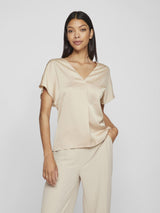 Vila Elma Sleeveless top - Birch